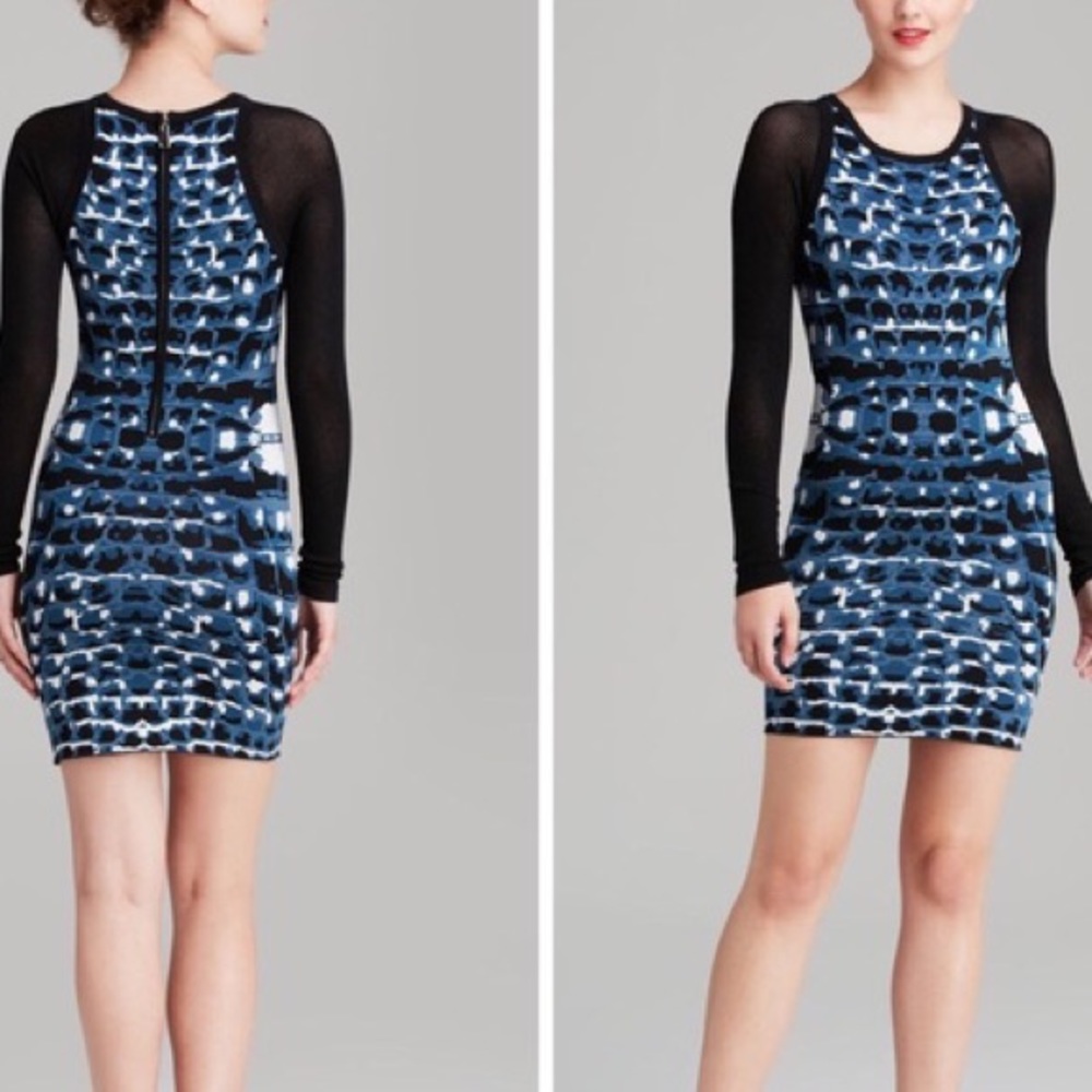 Parker Hartley Knit Dress in Blue & Black ๐๐ค - Picture 3 of 12